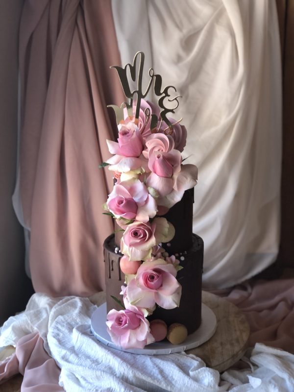 Chocolate wedding flowers
